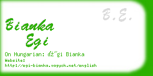 bianka egi business card